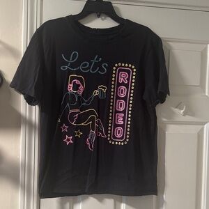 Idyllwind Black Tee with White Pegasus Graphic